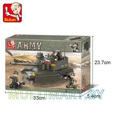 Конструктор Sluban M38-B0285 Танк Леопард (224 детали) картинка 6